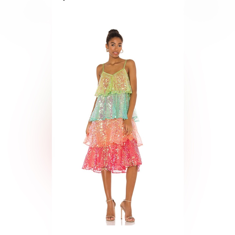 Worn only one.  Sequin layered dress.